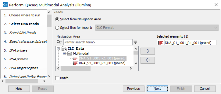 Image multimodaldnaselection