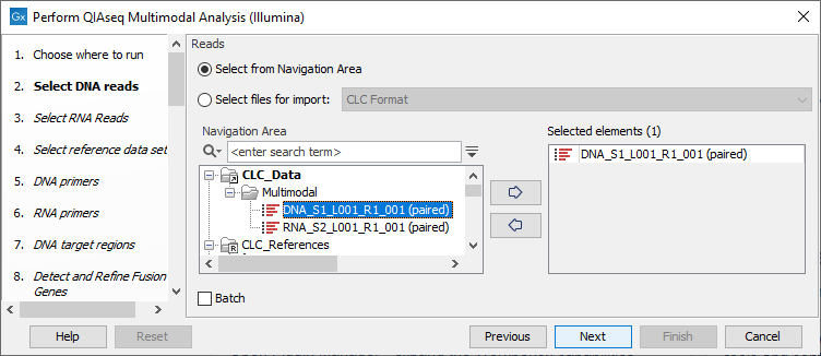 Image multimodaldnaselection