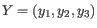 $ Y = (y_1, y_2, y_3)$