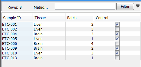 Image metadata_table