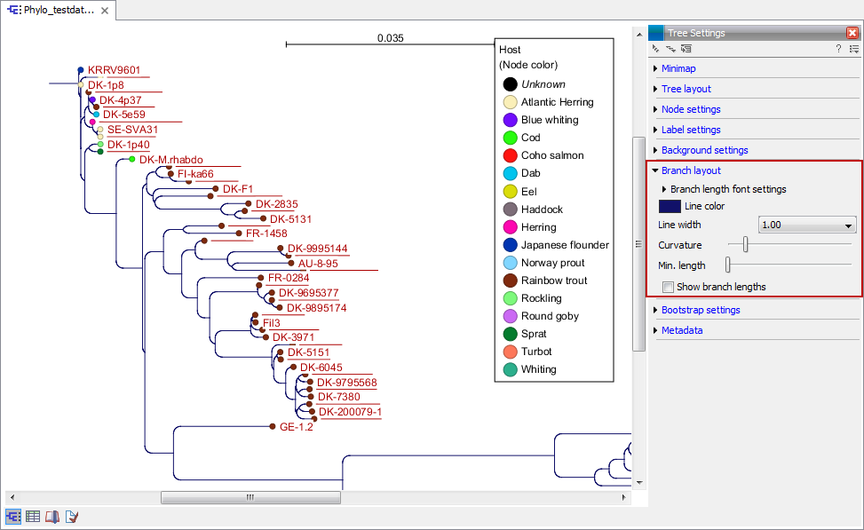 Image branchlayout