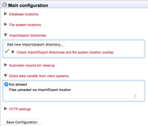 Image directdatasettings