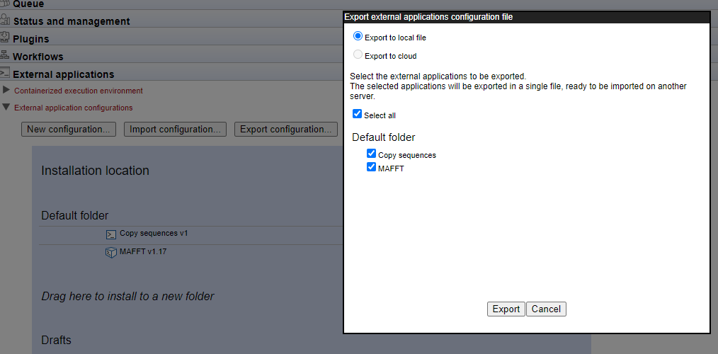 Image externalAppExport