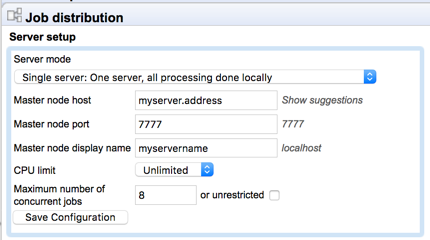 Image singleserversettings