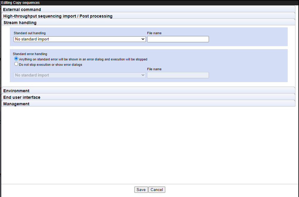 Image streamhandling