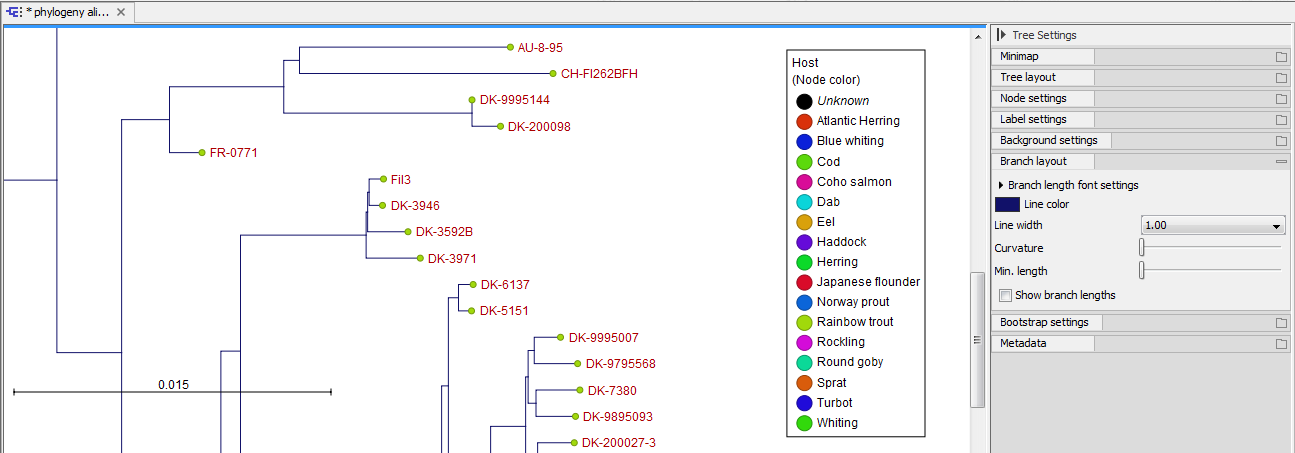 Image branchlayout