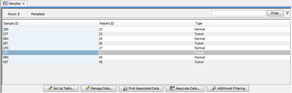 Image metadata_table