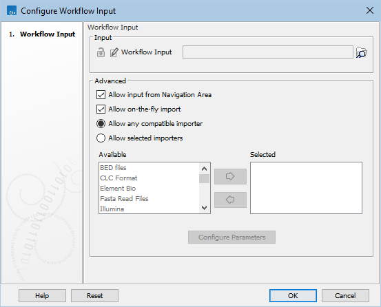 Image configure-workflow-input-element-genomics