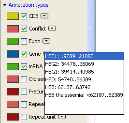 Image annotationtypespopup