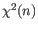 $ \chi^2(n)$