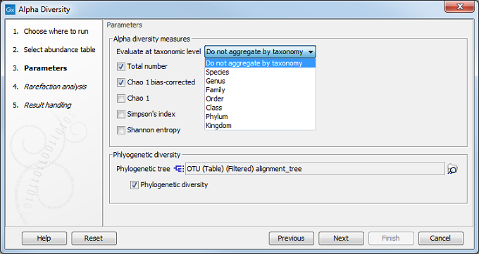 Image alphadiveristyparameters