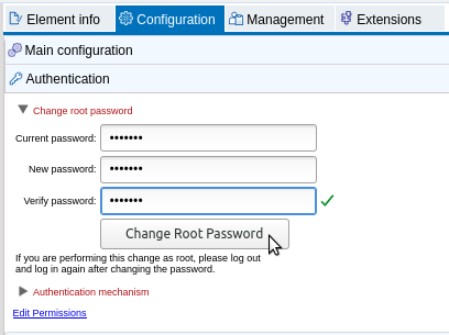 Image changerootpassword