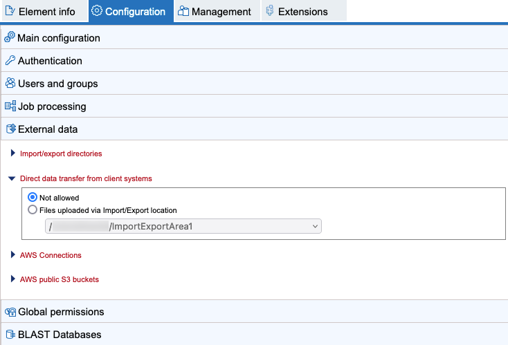 Image directdatasettings