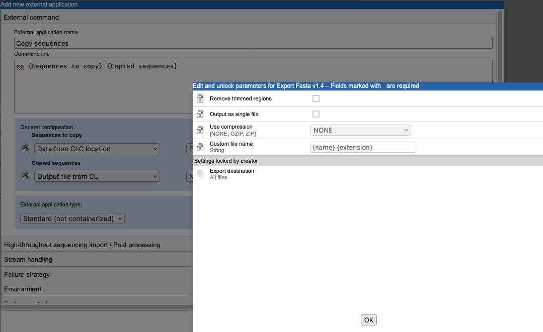 Image extappexportparamconfig