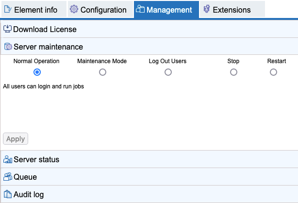 Image servermaintenance