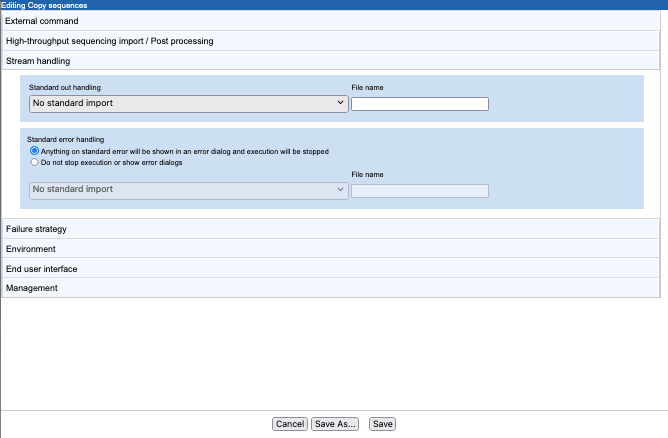 Image streamhandling