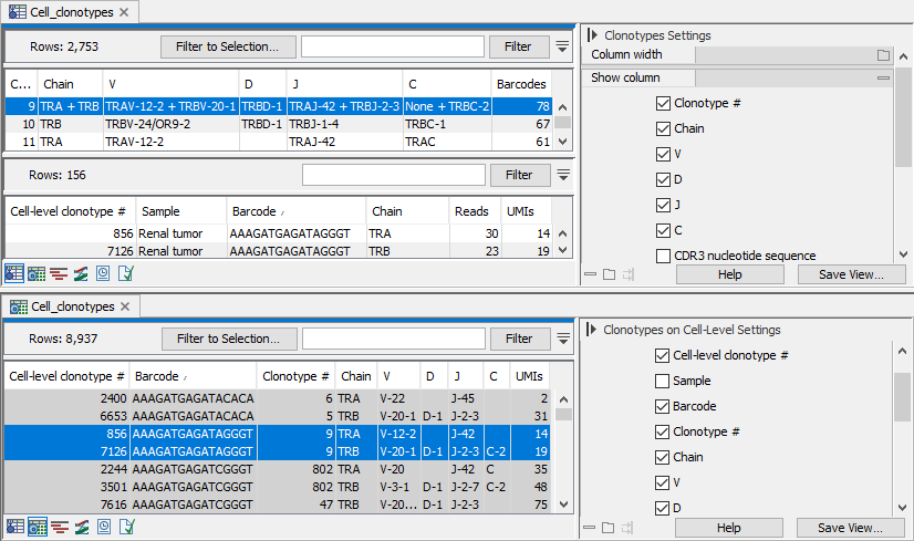 Image cell_clonotypes_view